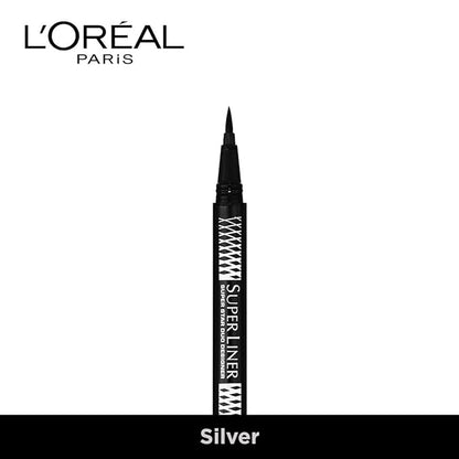 L'Oreal Paris Super Liner Superstar Duo Designer Eyeliner, Silver, 0.55g