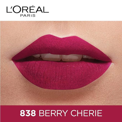 L'Oreal Paris Infallible Ultra Matte Liquid Lipstick, Les Macarons, 838 Berry Cherie, 5g