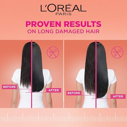 L'Oreal Paris Leave-In Conditioner, Repairs, Protects & Smooths, For Long and Lifeless Hair, Dream Lengths No Haircut Cream, 200ml