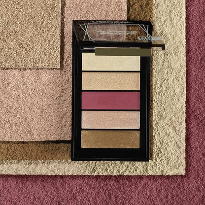 L'Oréal Paris Eyeshadow Palette, Mini-Sized, High Pigmentation, Highly Blendable Shades, La Petite, Nudist