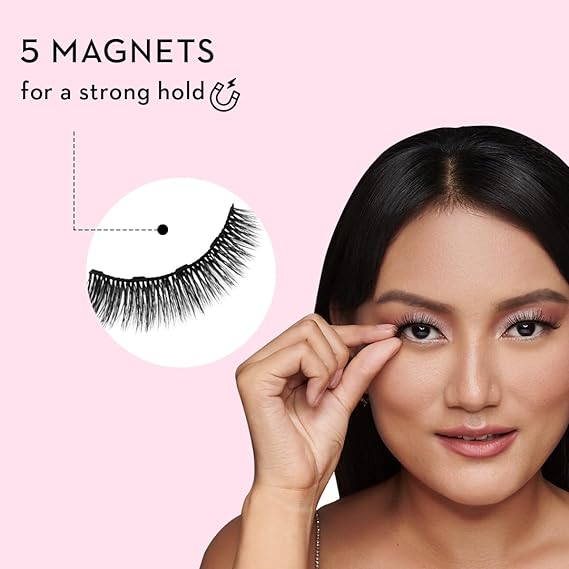 SUGAR Cosmetics Maximeyes Drama Magnetic Eyelashes & Eyeliner, Matte Finish - 02 Exceptional - Chic & Classy (Lengthening) - 3 ml