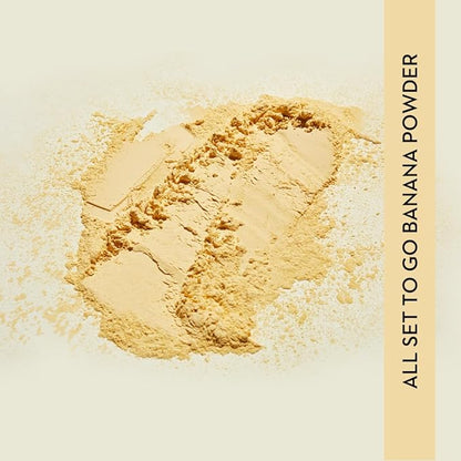 SUGAR Cosmetics - All Set To Go - Banana Powder - Setting Powder for Mattified Skin - Oil-Controlling, Smooth Application