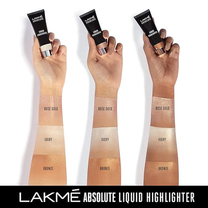 Lakme Absolute Liquid Highlighter, Bronze, 25 ml