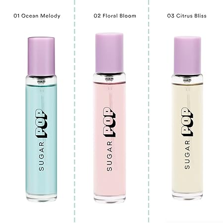 SUGAR POP 16 HR Intense Perfume-03 Citrus Bliss | floral-fruity Notes | Pocket Perfume | Upto 16 Hour Freshness | Hypoallergenic | Skin Friendly | 15ml