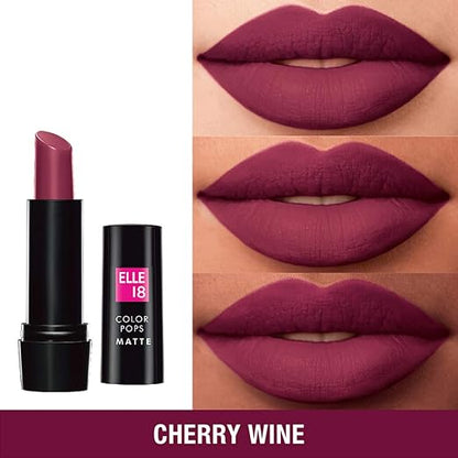 Elle18 Color Pop Lip Color, Cherry Wine (Matte)