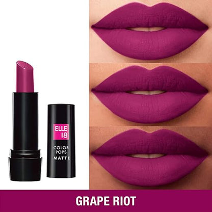 Elle18 Color Pop Lip Color, Grape Riot (Matte)