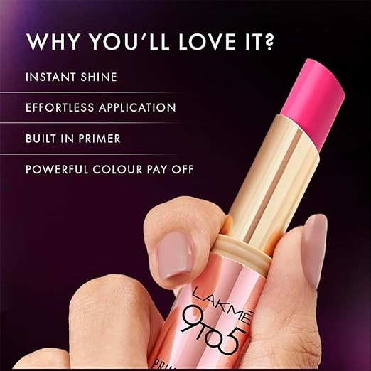 LAKMÉ Lipstick Pink (High-Shine Finish)