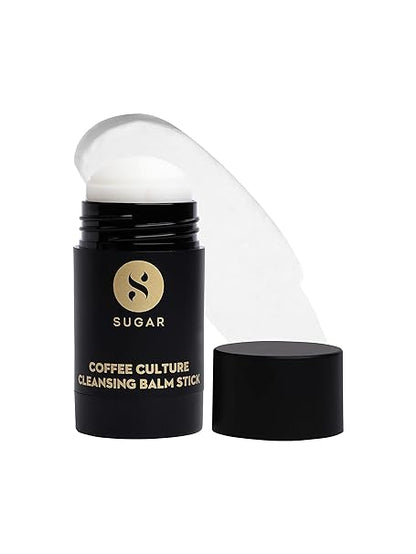 SUGAR Cosmetics Coffee Culture Cleansing Balm Stick - Face Cleanser & Makeup Remover | Vegan & Cruelty free | All Skin Type | 30 gms