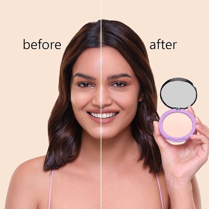 PACK OF 2 Plum Legit Matte Talc-Free Compact With SPF15 | Lightweight | Even Coverage | 100% Vegan & Cruelty Free | Tan Glow- 130N (Medium Deep, Neural Undertone)