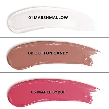 SUGAR POP High Shine Lip Gloss - 01 Marshmallow (Clear) For Soft & Dewy Lips, Enriched With Vitamin E, Jojoba Butter & Shea Butter 3.5ml