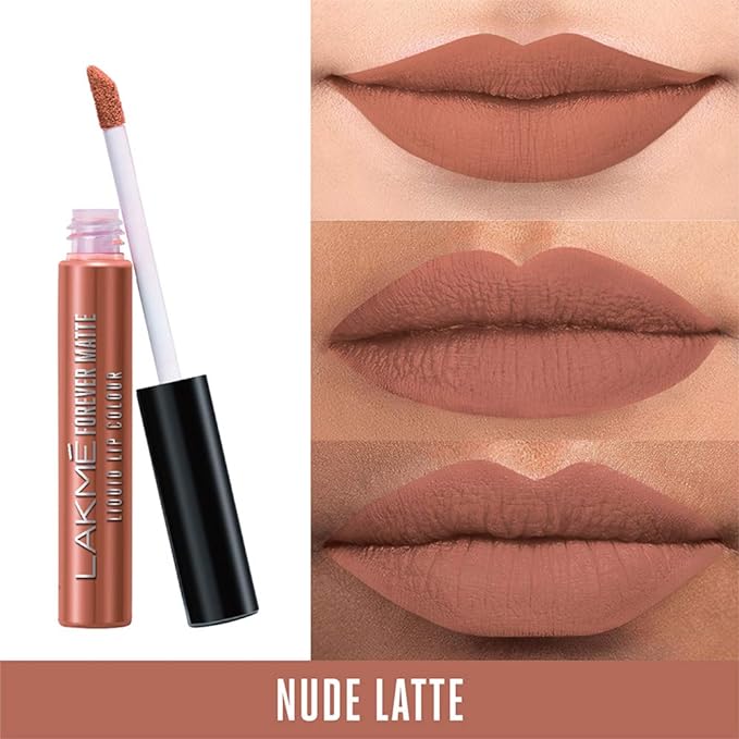 Lakme Forever Matte Liquid Lip Colour|| Nude Latte|| 5.6 ml