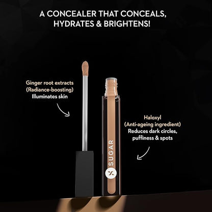 SUGAR Cosmetics Auto Correct Creaseless Concealer (Golden Undertone) - 07 Vanilla Latte (For Fair Skin Tone)