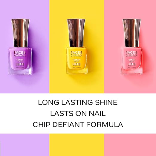 FACESCANADA Ultime Pro Splash Luxe Nail Enamel | Glossy Finish | Quick Drying | Long Lasting | High Shine | Chip Defiant | Even-Finish | Vegan | Non-Toxic | Ethanol-Free