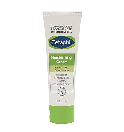 Cetaphil Moisturising Cream 80g and Oily Skin Cleanser 125ml Combo