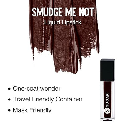 SUGAR Cosmetics Smudge Me Not Mini Liquid Lipsticks for Women | Transferproof & Waterproof | Lasts Upto 12hrs | Matte Lipstick | 1.1ml - 07 Rethink Pink