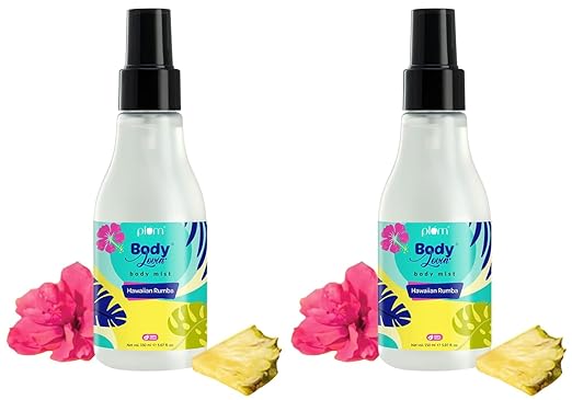 PACK OF 2 Plum BodyLovin' Hawaiian Rumba Body Mist | Long Lasting Beachy Fragrance For Women & Men With Gardenia & Vanilla | High On Fun | Travel-Friendly Perfume Body Spray 150 ml