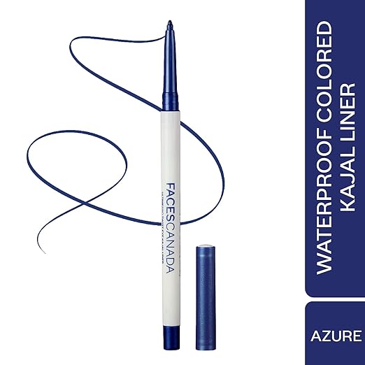 FACES CANADA Ultime Pro Twist Eye Kajal Liner - Silver, 0.35g | High Impact Intense Color In 1 Stroke | 24HR Long Stay | Matte Finish | Soft Texture | Waterproof & Smudgeproof | Made With Carnauba Wax