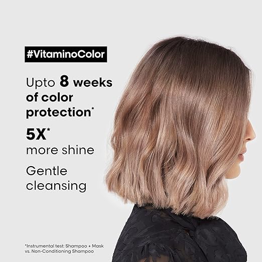 L'Oréal Professionnel Vitamino Color Shampoo For Coloured Hair, 300ML|Professional Color Protect Shampoo |Coloured Protection Shampoo with UV Protection