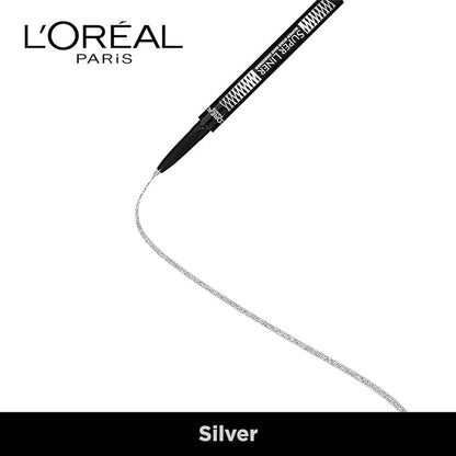 L'Oreal Paris Super Liner Superstar Duo Designer Eyeliner, Silver, 0.55g