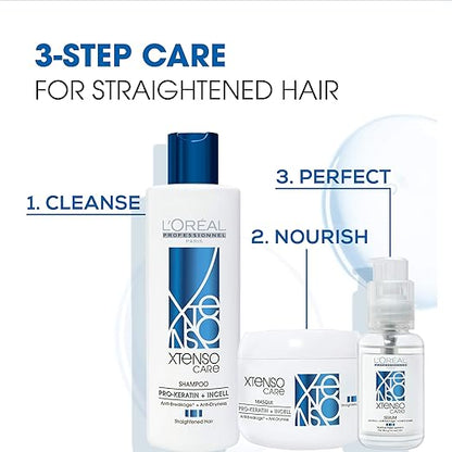 L'Oréal Professionnel Xtenso Care Shampoo For Straightened Hair, 250 ML |Shampoo for Starightened Hair|Shampoo with Pro Keratin & Incell Technology