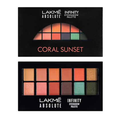 Lakme Absolute Infinity Eye Shadow Palette|| Coral Sunset|| 12 g