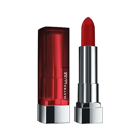 Maybelline New York Matte Lipstick, Intense Colour, Moisturised Lips, Color Sensational Creamy Matte, 634 Bold Crimson, 3.9g