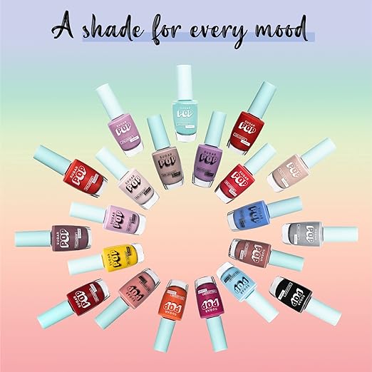 SUGAR POP Nail Lacquer - 27 Crystal Clear (Transparent) 10 Ml - Dries In 45 Seconds - Quick-Drying, Chip-Resistant, Long-Lasting. Glossy Finish High Shine Nail Enamel/Polish For Women.