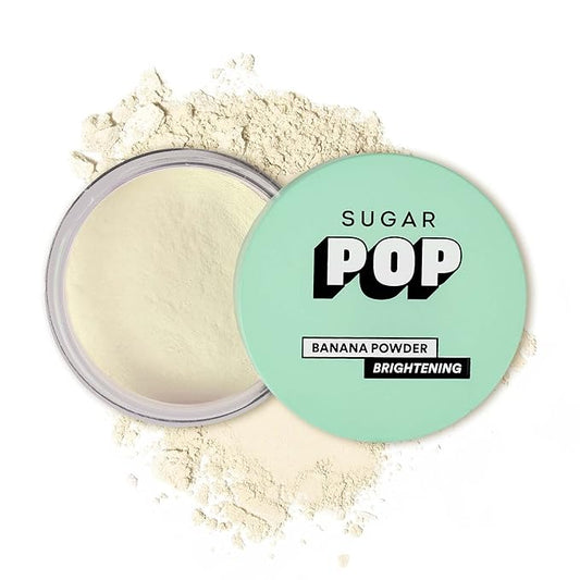 SUGAR POP Banana Powder – Tinted Loose Powder with Brightening Effect | Sets Makeup | Controls Shine | For all Skin Tones | 10 g