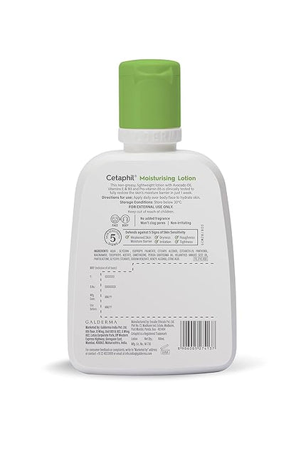 Cetaphil Moisturizing Lotion, 100 ml and Gentle Skin Cleanser for Dry skin, 250 ml