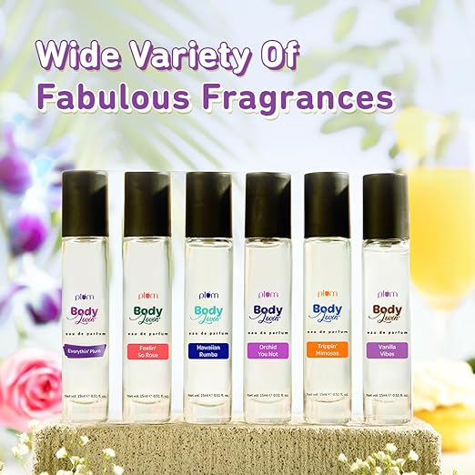 PACK OF 2 Plum BodyLovin' Vanilla Vibes Perfume | Long Lasting & Premium Warm Vanilla Fragrance | Luxury Perfume For Women | Sweet, Warm & Irresistible Notes of Vanilla | Travel-Friendly | High On Fun (15 ml)