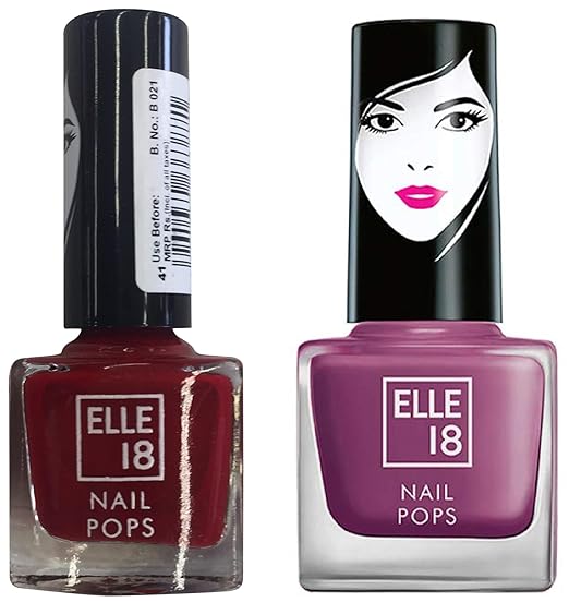 Elle18 Matte & Elle18 Nail Pops Nail Polish - Shade 41 Combo