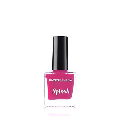 Faces Canada Splash Nail Enamel, Pink Flemenco 21, 8 ml & Faces Canada Splash Nail Enamel, Royal Ruby 24, 8 ml