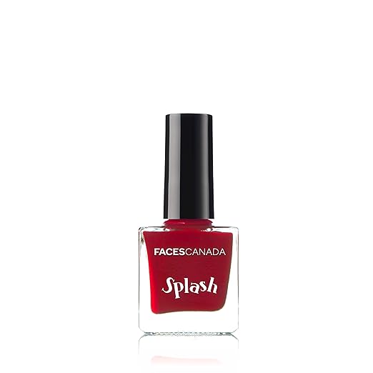 Faces Canada Splash Nail Enamel, Pink Flemenco 21, 8 ml & Faces Canada Splash Nail Enamel, Royal Ruby 24, 8 ml