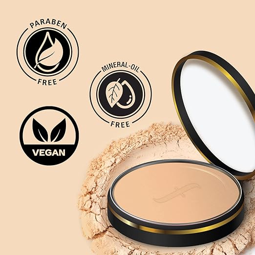 FACESCANADA Banana Compact Powder 9g | 8HR Oil Control Complexion Enhancer | Smooth Matte HD Finish | Lightweight Translucent Powder Sets Makeup | Blurs & Conceals | Radiant Flawless Skin | Vitamin C