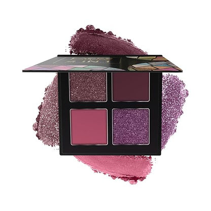 FACES CANADA 4 IN 1 Quad Eyeshadow Palette - Wicked Fantasy 03, 4.8g | Shimmer & Matte Shades | Satin Matte Finish Eye Shadow Quartet | Intense Pigment | Long Lasting | Vitamin E Enriched | Vegan