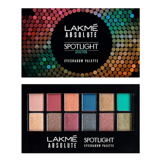 Lakmé Absolute Spotlight Eye Shadow Palette, Sundowner, 12 g