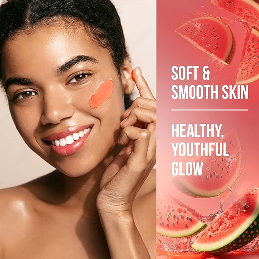 FACESCANADA Watermelon Fresh Glowy Clay Facial Mask, 50g | Watermelon Extract & Bentonite Clay | Deep Pore Cleansing | Soft, Smooth & Hydrated Skin | Youthful Glow | For All Skin Types | Vegan