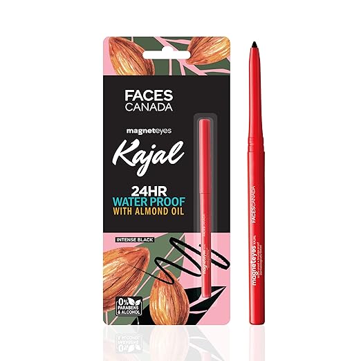 FACES Fresh Clean Glow Makeup Remover & FACES CANADA Magneteyes Kajal - Black, 0.35g