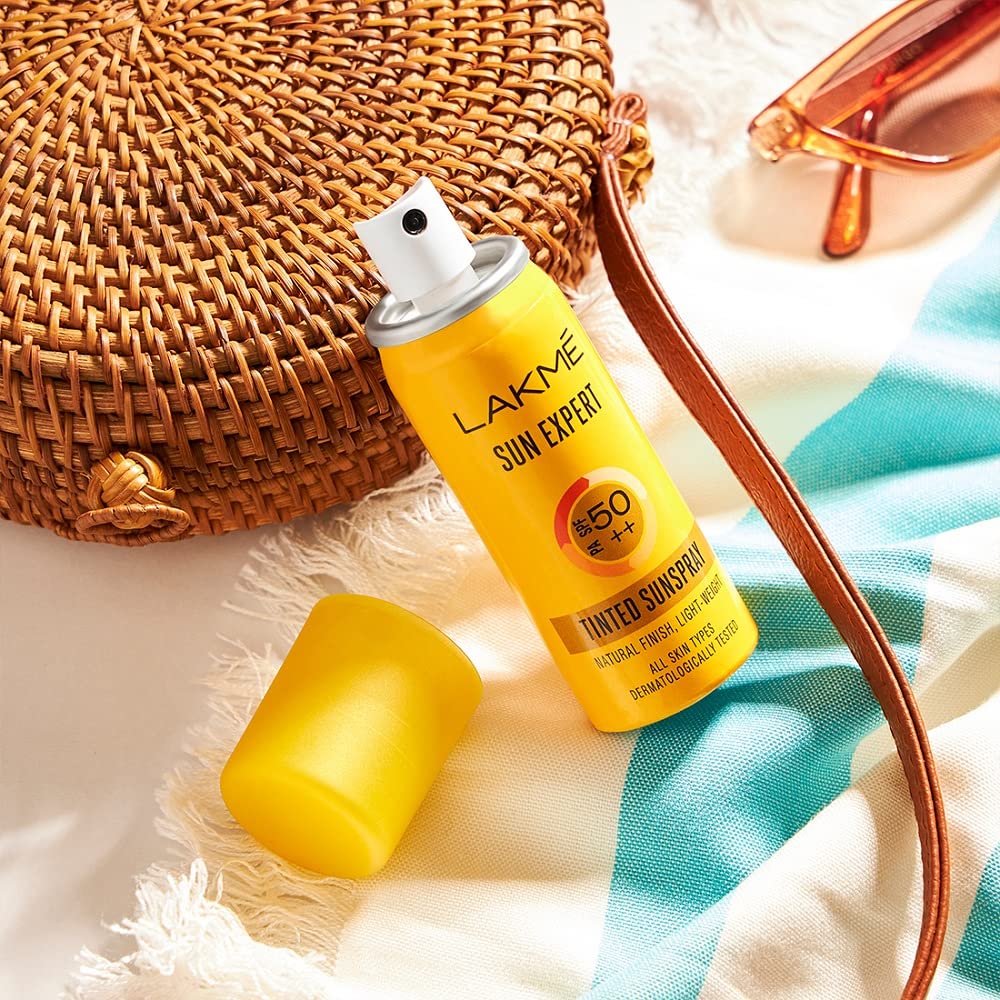 Lakme Sun Expert Tinted PA SPF50++ Spray, Ultra Light, for Oily and Dry Skin, 50ml