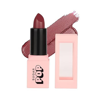 SUGAR POP Satin Matte Lipstick - 01 Daisy (Red) - 3 Gm - Infused With Vitamin E, Shea Butter & Jojoba Oil L Full Coverage, Ultra Pigmented, Hydrating, Weightless Formula L Lipstick For Women