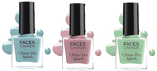 Faces Canada Splash Nail Enamel Set of 3 - Linty, Frozen & Floral Dream (24ml)