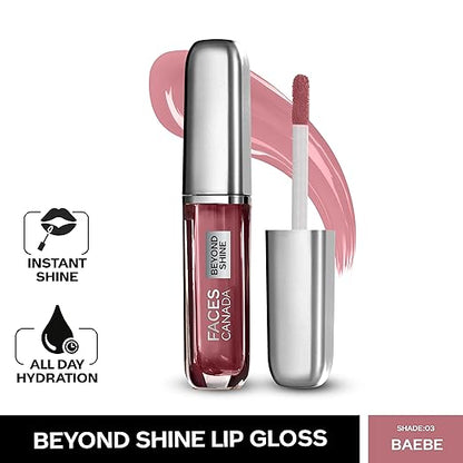 FACESCANADA Lip Gloss Wingwoman 05 (Glossy)&FACESCANADA Lip Gloss Baebe 03 (Glossy)