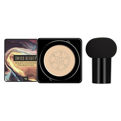 Swiss Beauty Magic Cushion Matte Foundation Powder - Shade-02, Face Makeup, 18gm