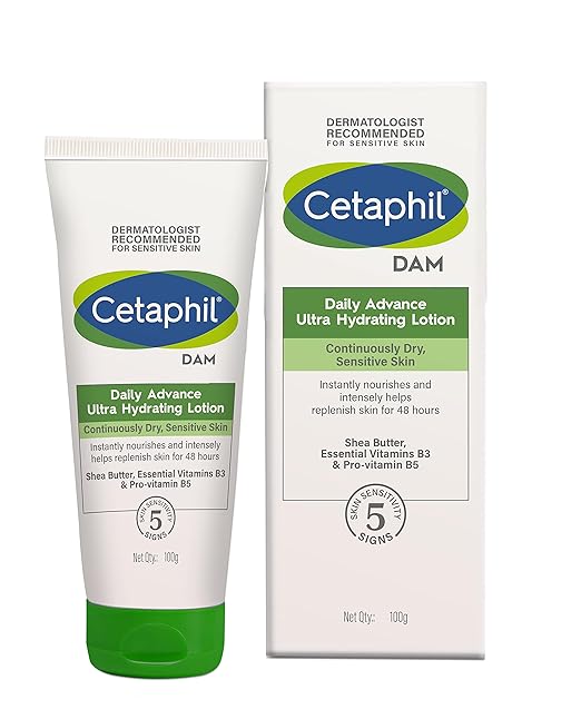 Cetaphil Gentle Skin Cleanser 250 ml and DAM 100g Combo