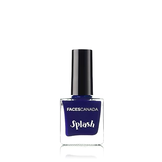 Faces Canada Glossy Splash Nail Enamel, Purple Rain 19, 8 ml and Faces Canada Splash Nail Enamel, Morning Glory 54, 8 ml