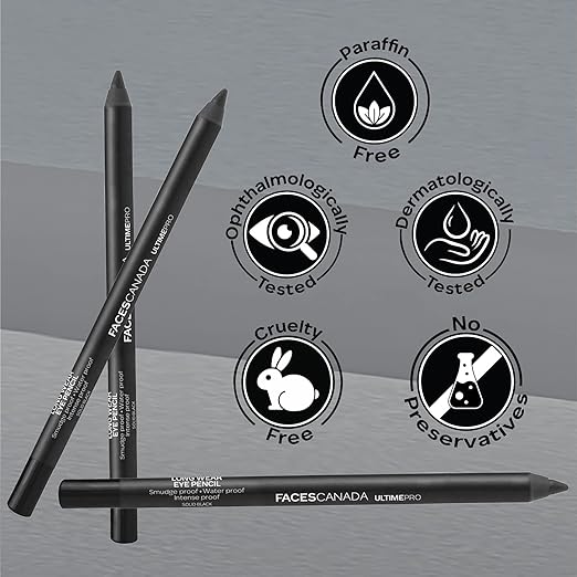 FACESCANADA Eye Pencil Pack of 2 - Solid Black 02