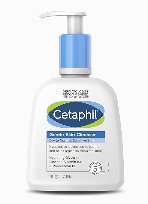 Cetaphil Gentle Skin Cleanser 250 ml and DAM 100g Combo