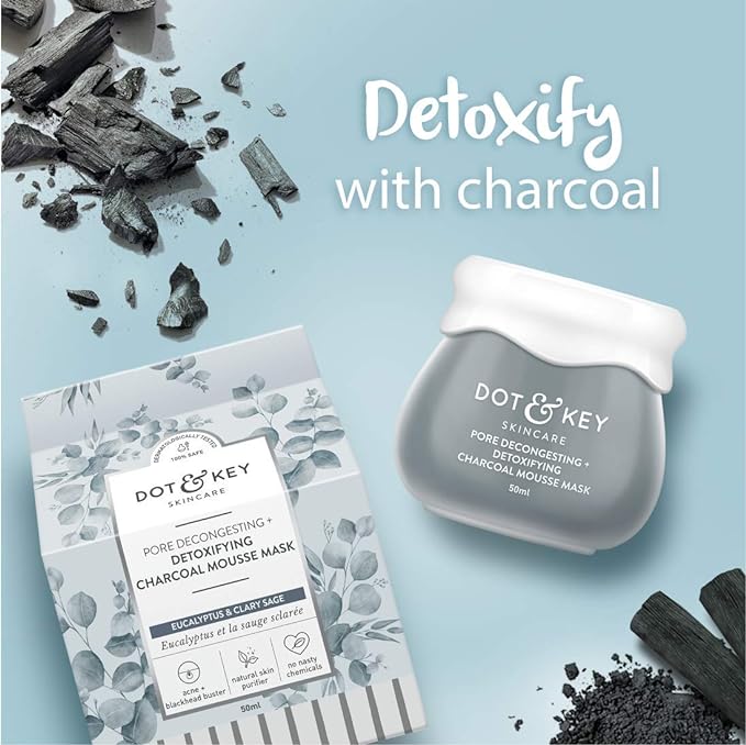 Dot & Key Pore Decongesting and Detoxifying Charcoal Mousse Clay Mask