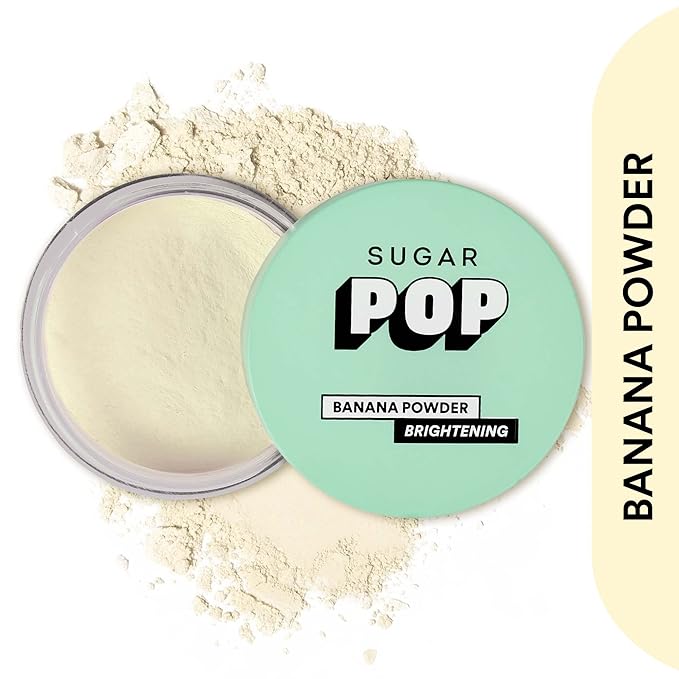 SUGAR POP Banana Powder – Tinted Loose Powder with Brightening Effect | Sets Makeup | Controls Shine | For all Skin Tones | 10 g