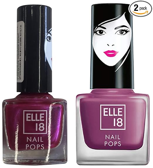 Elle18 Nail Pops Nail Polish - Shade 32 & Elle18 Matte Combo